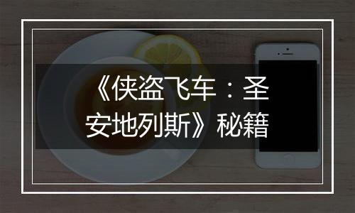 《侠盗飞车：圣安地列斯》秘籍