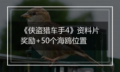 《侠盗猎车手4》资料片奖励+50个海鸥位置