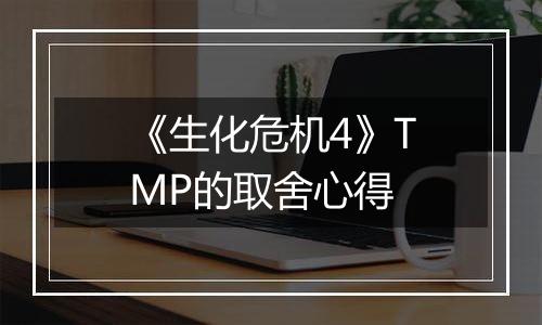 《生化危机4》TMP的取舍心得