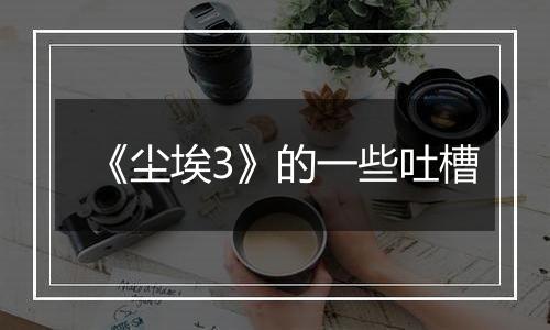 《尘埃3》的一些吐槽