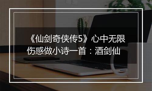 《仙剑奇侠传5》心中无限伤感做小诗一首：酒剑仙