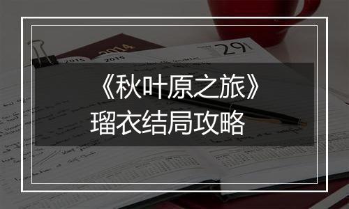 《秋叶原之旅》瑠衣结局攻略