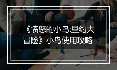 《愤怒的小鸟:里约大冒险》小鸟使用攻略