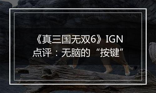 《真三国无双6》IGN点评：无脑的“按键”