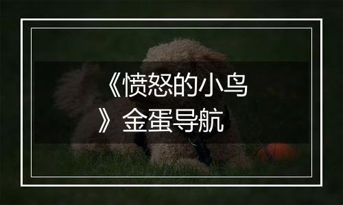 《愤怒的小鸟》金蛋导航