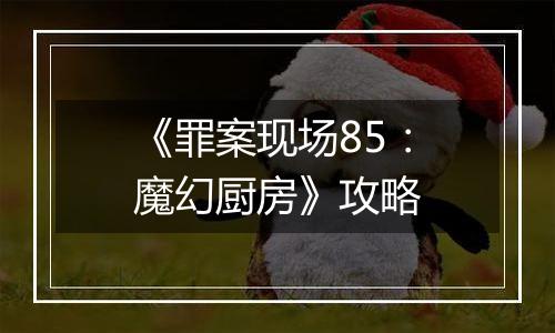 《罪案现场85：魔幻厨房》攻略