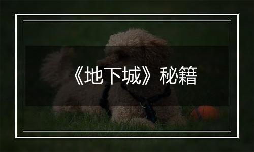 《地下城》秘籍