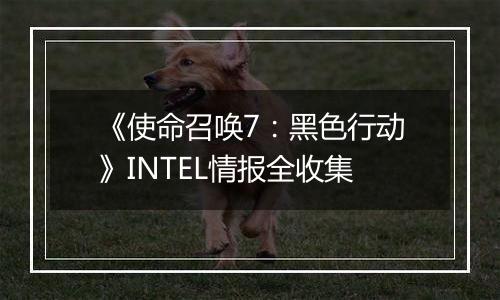 《使命召唤7：黑色行动》INTEL情报全收集