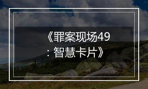 《罪案现场49：智慧卡片》
