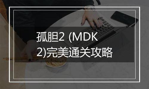 孤胆2 (MDK2)完美通关攻略