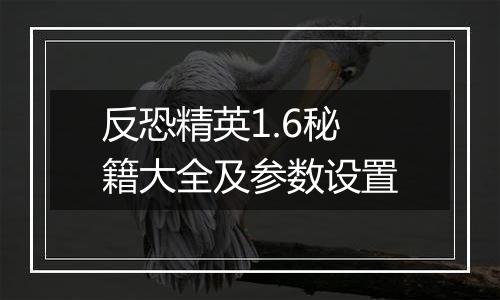 反恐精英1.6秘籍大全及参数设置
