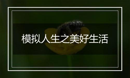 模拟人生之美好生活