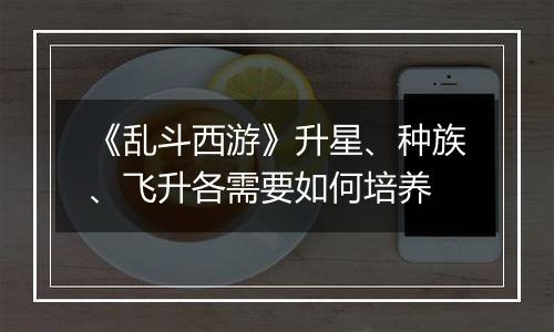 《乱斗西游》升星、种族、飞升各需要如何培养