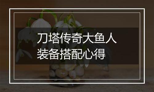 刀塔传奇大鱼人装备搭配心得