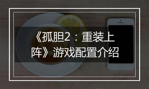 《孤胆2：重装上阵》游戏配置介绍