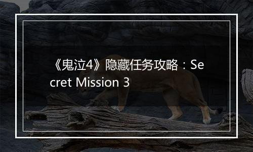 《鬼泣4》隐藏任务攻略：Secret Mission 3