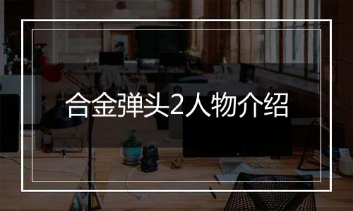 合金弹头2人物介绍