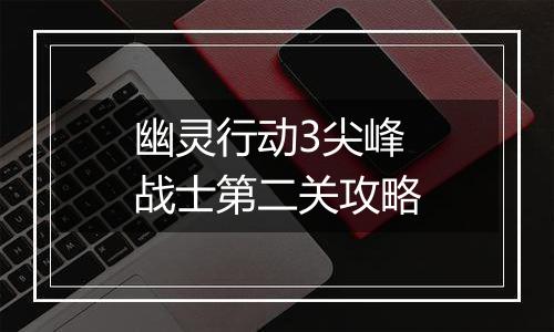 幽灵行动3尖峰战士第二关攻略