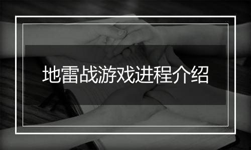 地雷战游戏进程介绍