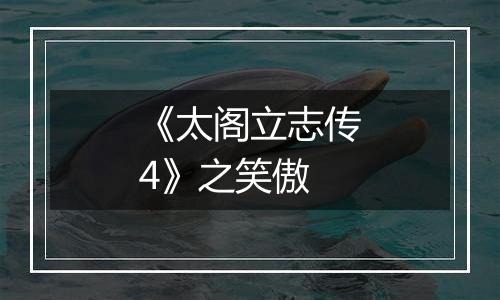 《太阁立志传4》之笑傲