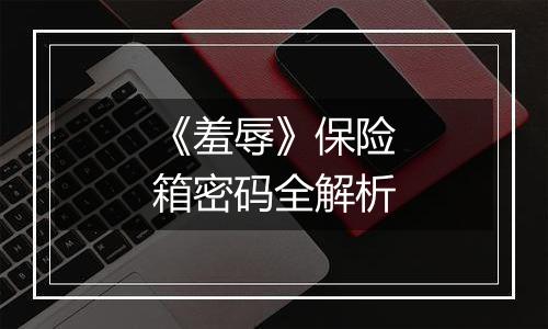 《羞辱》保险箱密码全解析