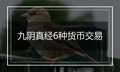 九阴真经6种货币交易