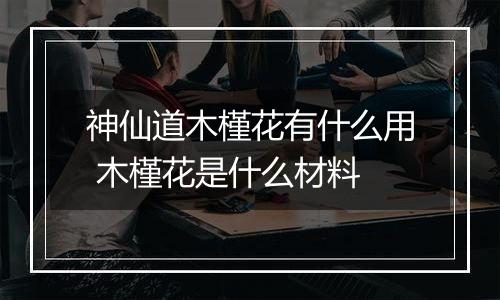 神仙道木槿花有什么用 木槿花是什么材料