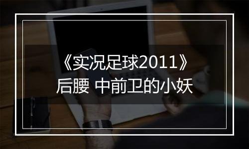 《实况足球2011》后腰 中前卫的小妖