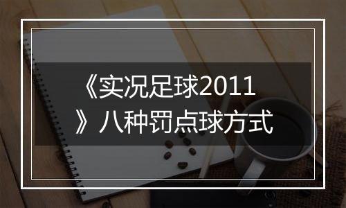 《实况足球2011》八种罚点球方式