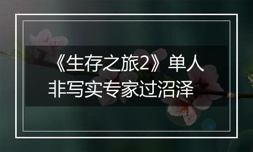 《生存之旅2》单人非写实专家过沼泽