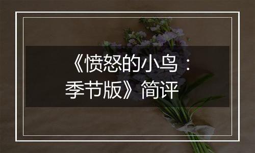《愤怒的小鸟：季节版》简评