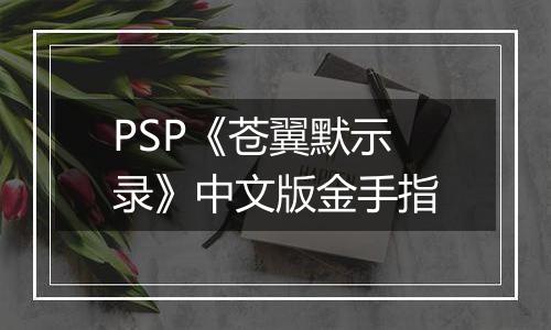 PSP《苍翼默示录》中文版金手指