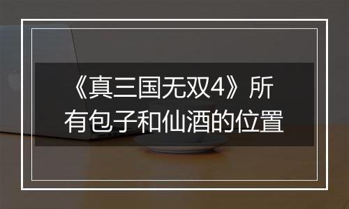 《真三国无双4》所有包子和仙酒的位置