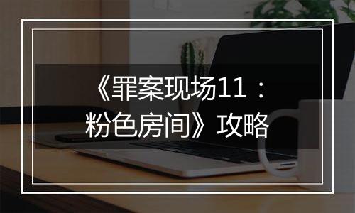《罪案现场11：粉色房间》攻略
