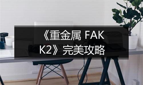 《重金属 FAKK2》完美攻略