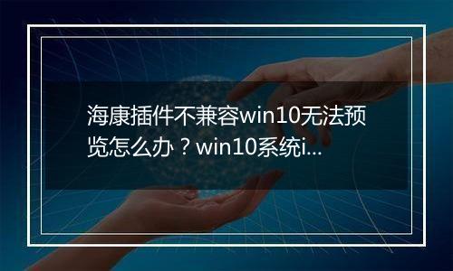 海康插件不兼容win10无法预览怎么办？win10系统ie加载海康插件的方法